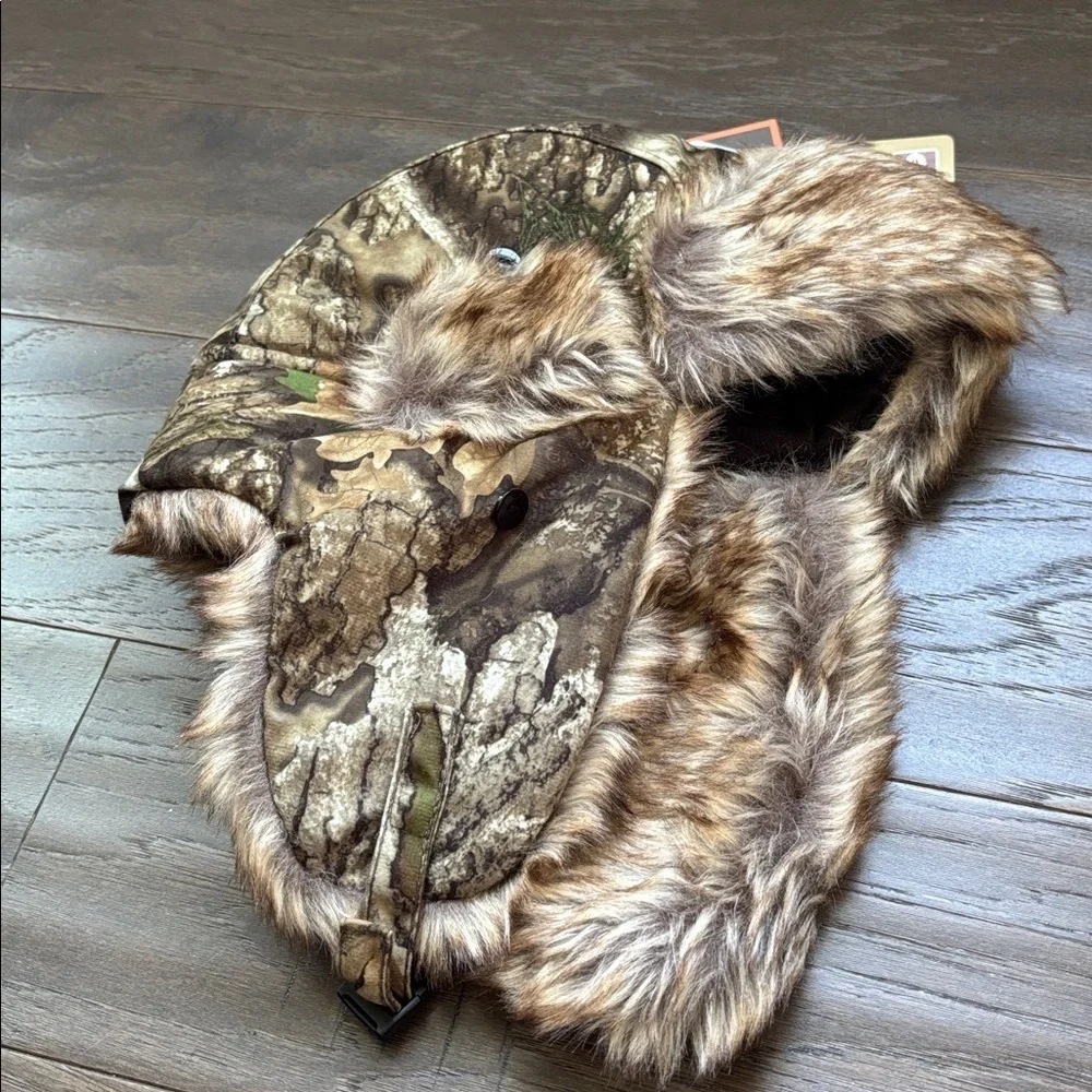 Realtree APX Hot Shot 3M Thinsulate,Odor X,faux fur,quilt lined earflap/trapper